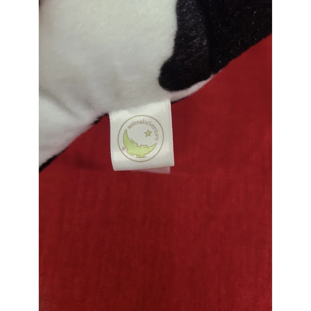 2015 Animal Adventure White Spotted Dog With Bunny Ears Plush Easter